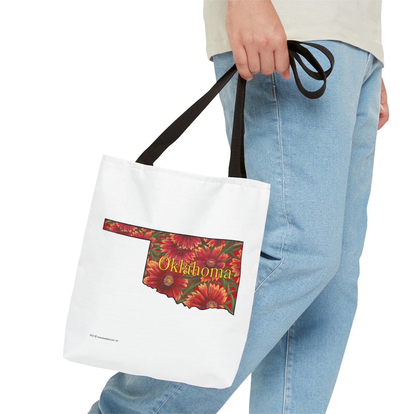 Oklahoma Indian Blanket, Tote Bag, Wildflowers, Book Bag, Oklahoma State Wildflower