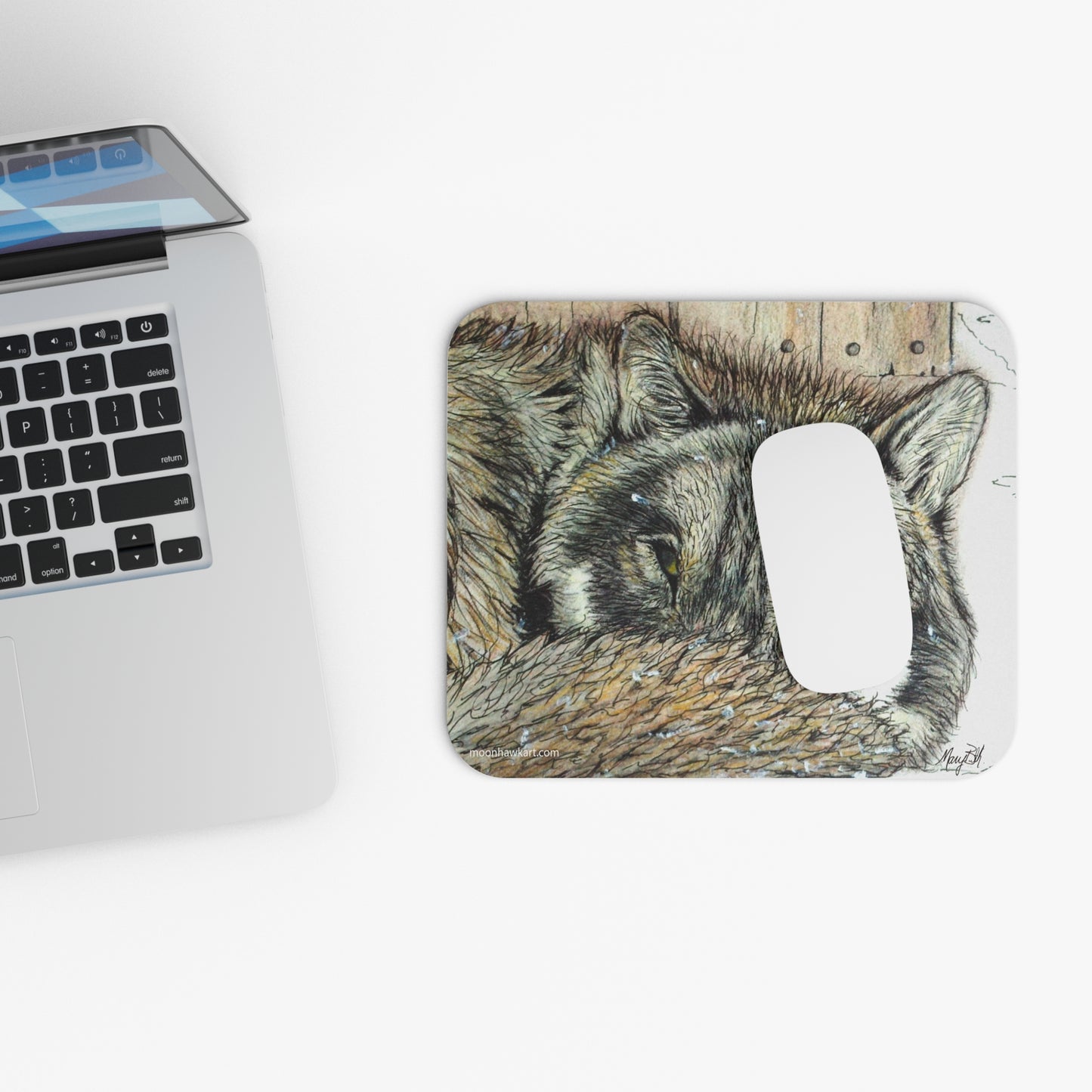 Mouse Pad (Rectangle), Wolf
