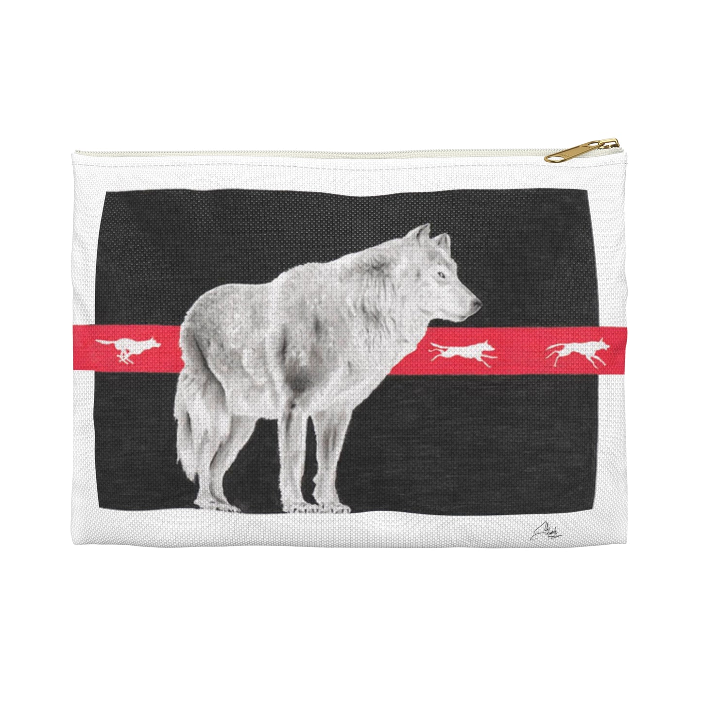 Accessory Pouch, Wolf, Believing is Seeing, Native American