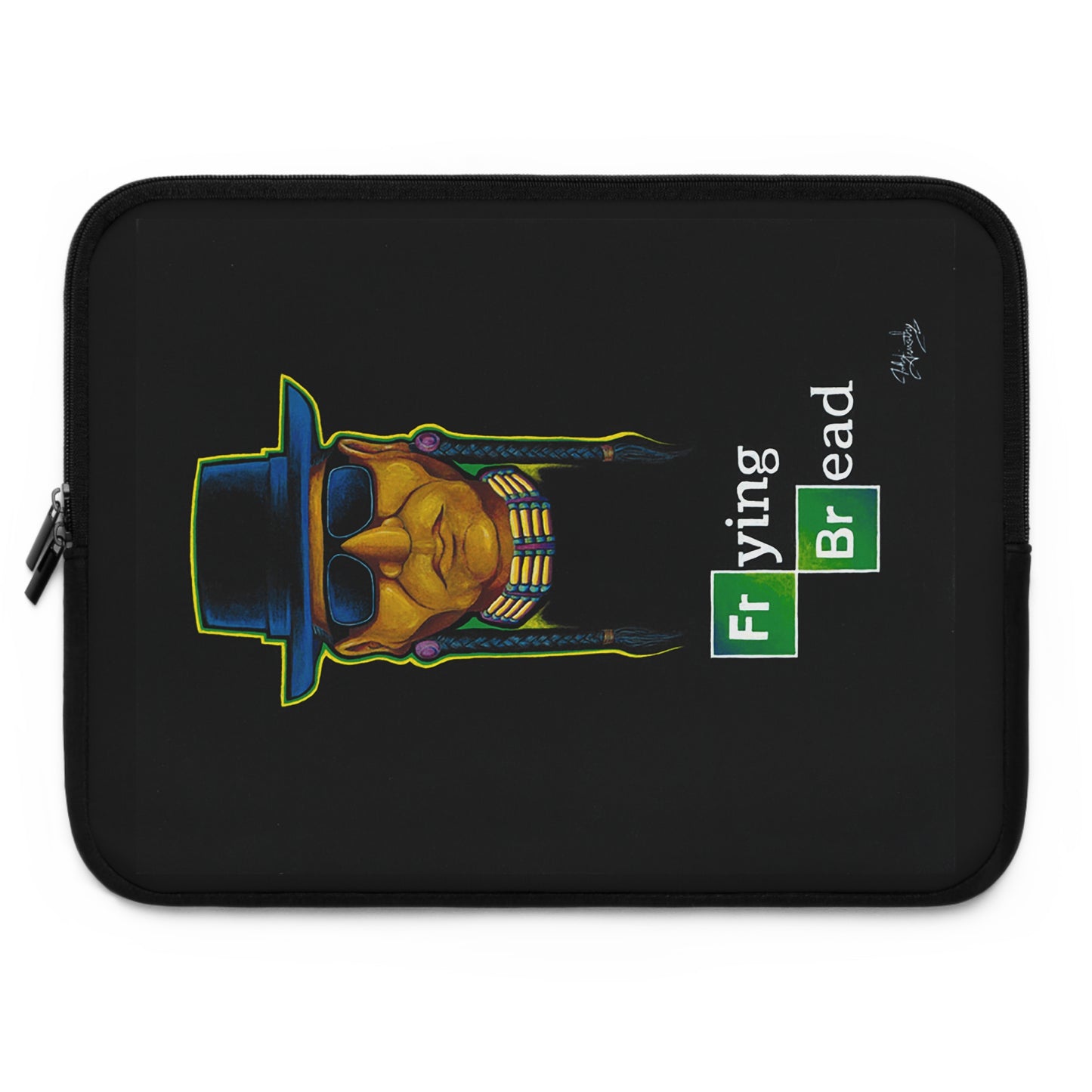 Laptop Sleeve, Walter Red, Frying Bread, Native American, Native Humor, Native Pop Art