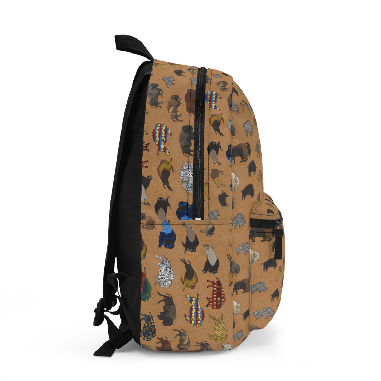 Backpack, Brown, Bison Transition, Buffalo, Native American, Hiking, Camping, Travel