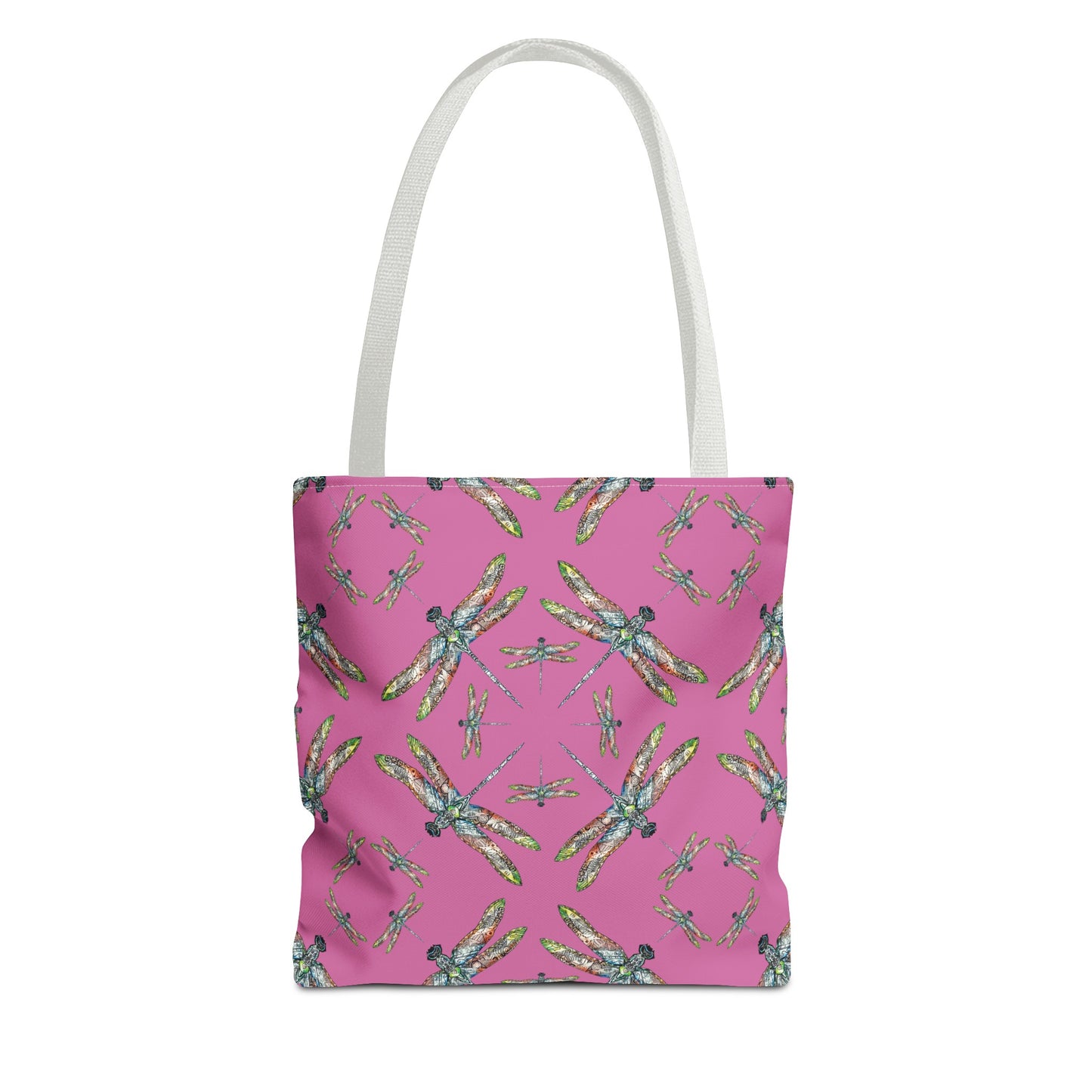Dragonfly Tote Bag, Pink, Native American Design, Shoulder bag, Powwow tote, Carry all