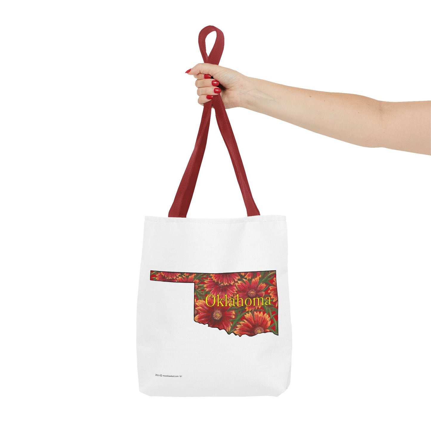 Oklahoma Indian Blanket, Tote Bag, Wildflowers, Book Bag, Oklahoma State Wildflower