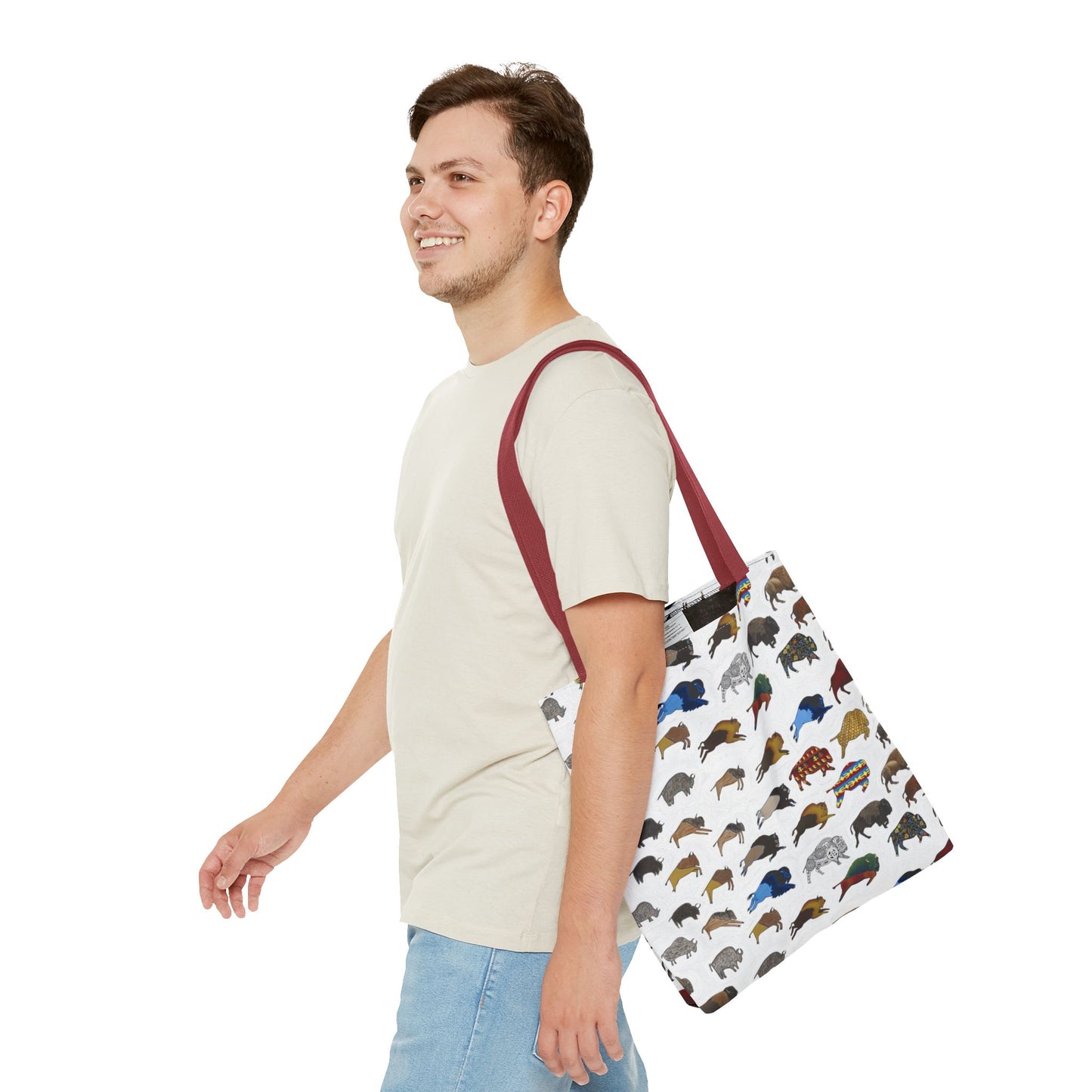 Tote Bag, Bison Transition, Buffalo, Native American