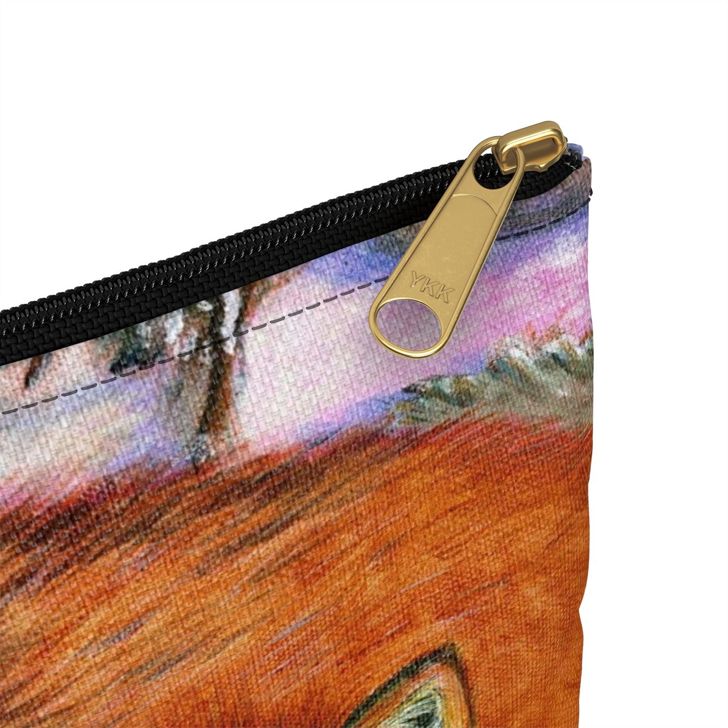 Accessory Pouch, Red Foxes, Brothers, Winter Scene