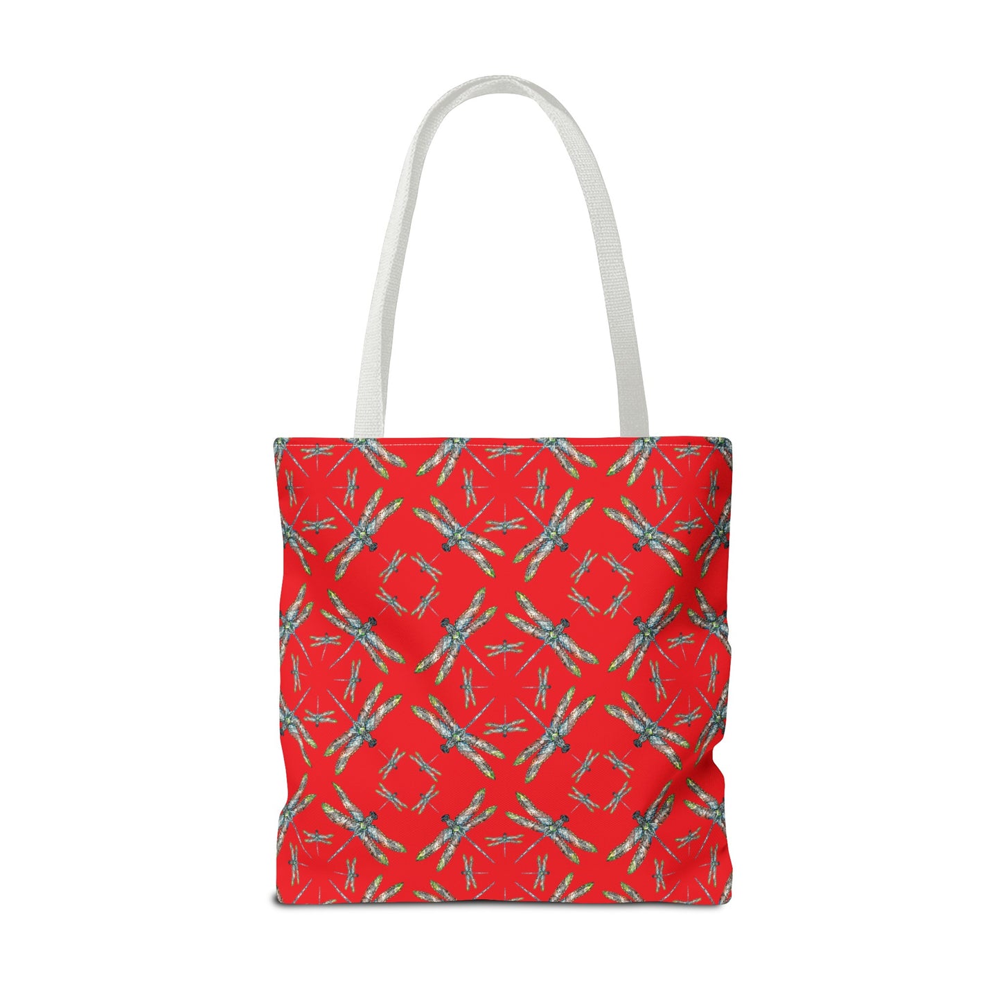 Tote Bag, Dragonfly, Red, Native American Design