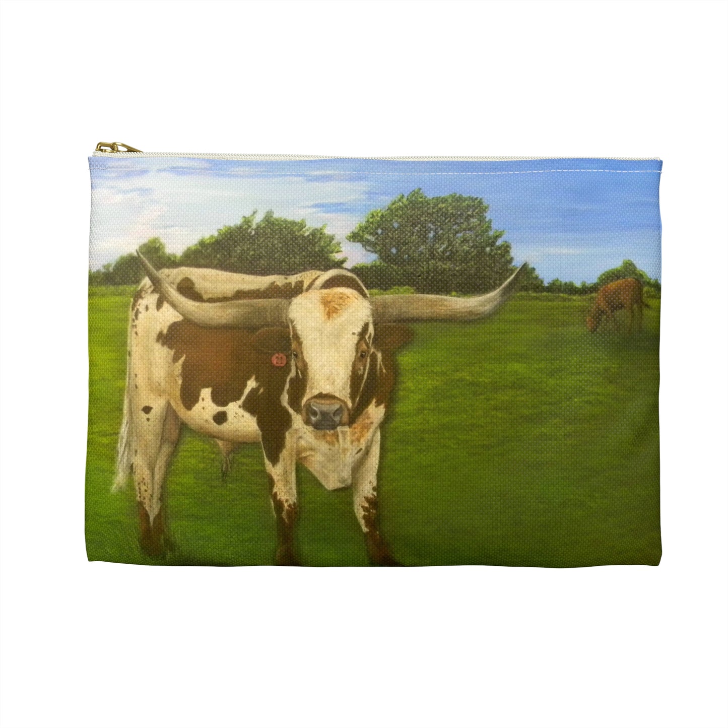 Accessory Pouch, Longhorn, Cattle, Ranch, Country Theme