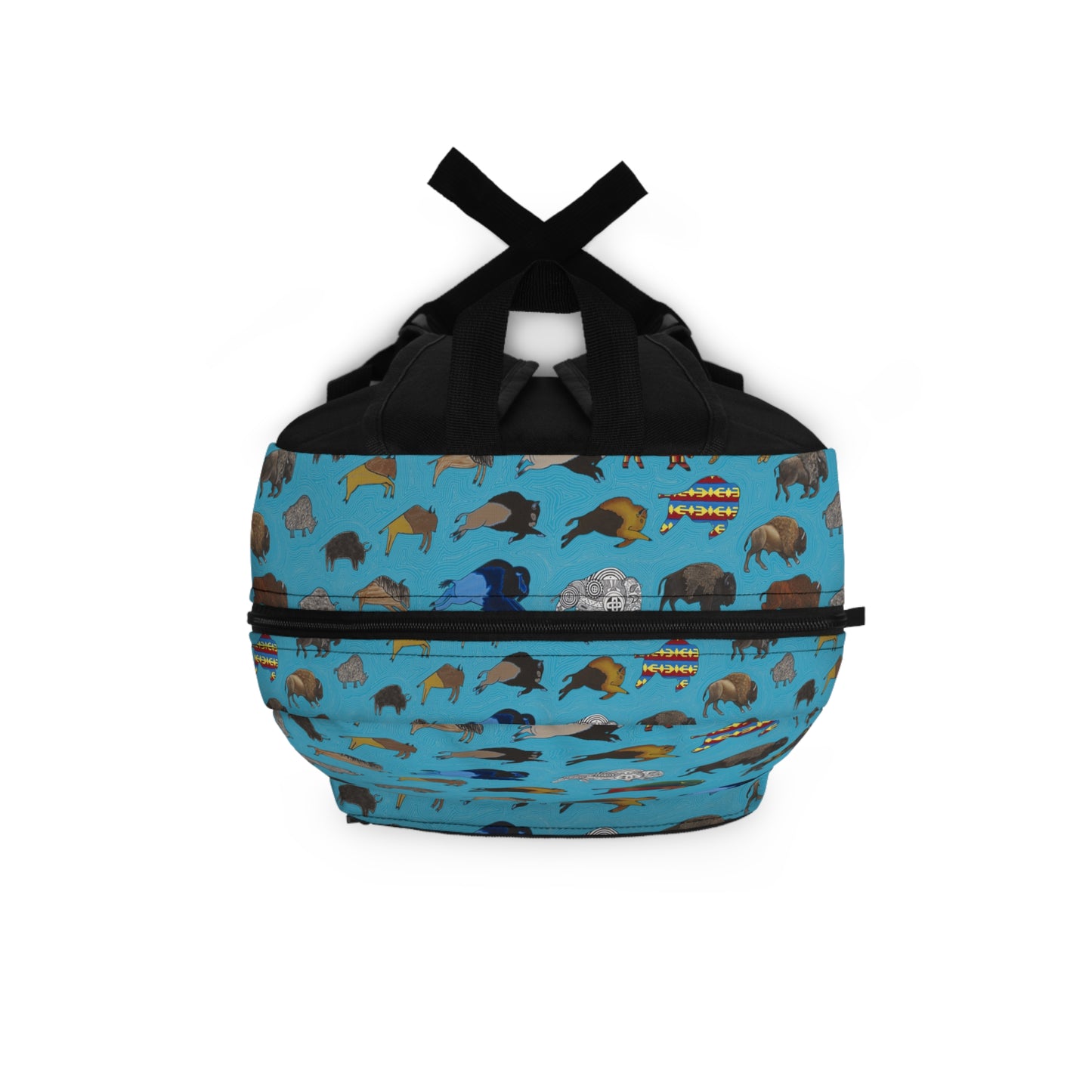 Backpack, Turquoise, Bison Transition, Buffalo, Native American, Back to School, Camping, Hiking, Travel