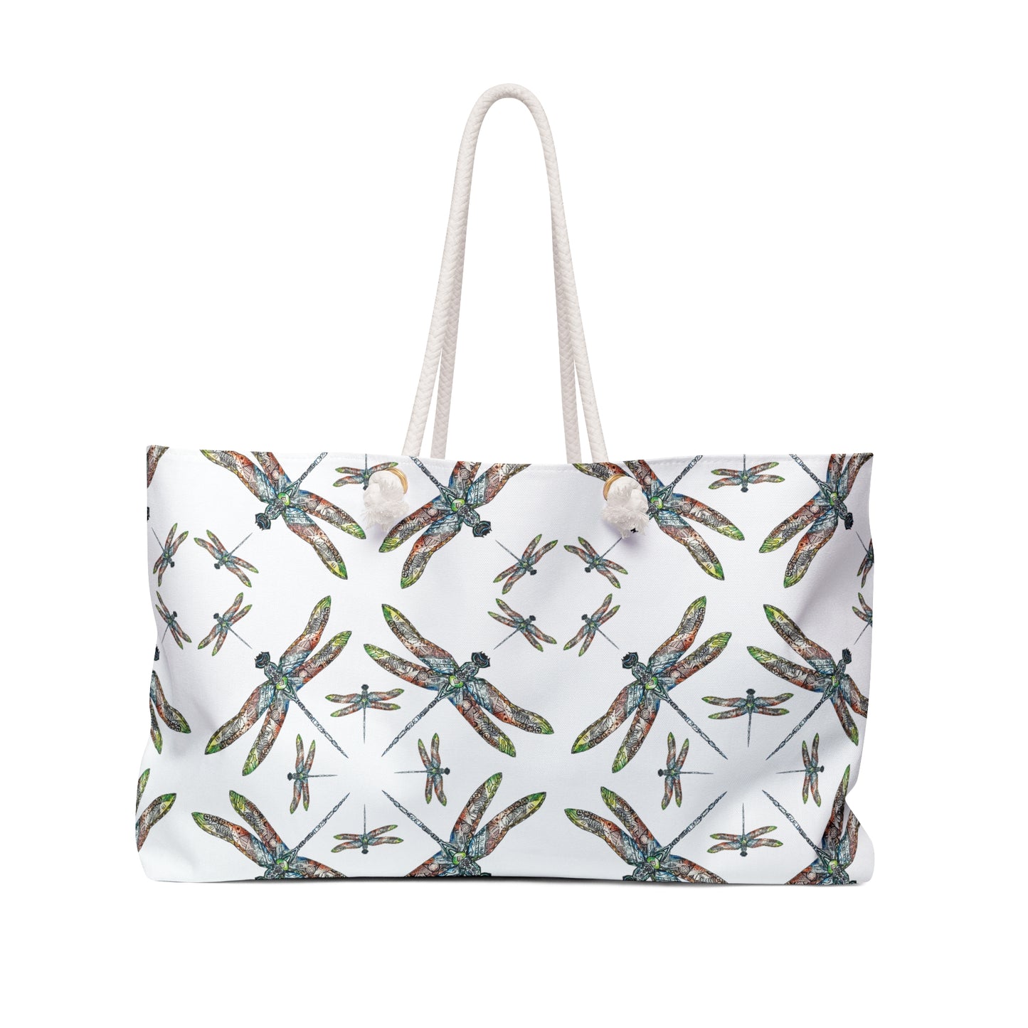 Dragonfly Weekender Bag, oversized tote, Beach tote, Powwow bag, Carry all, Native American design