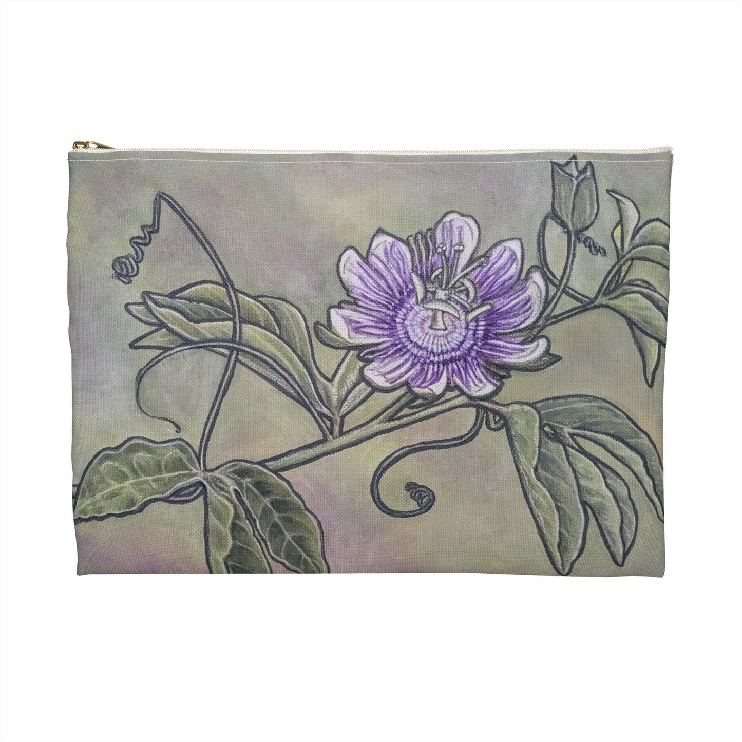 Accessory Pouch, Passion Flower, Passiflora, Maypop, Oklahoma Native, Wildflower