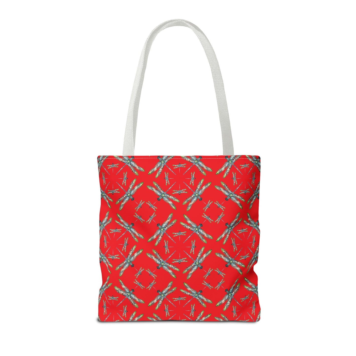 Tote Bag, Dragonfly, Red, Native American Design