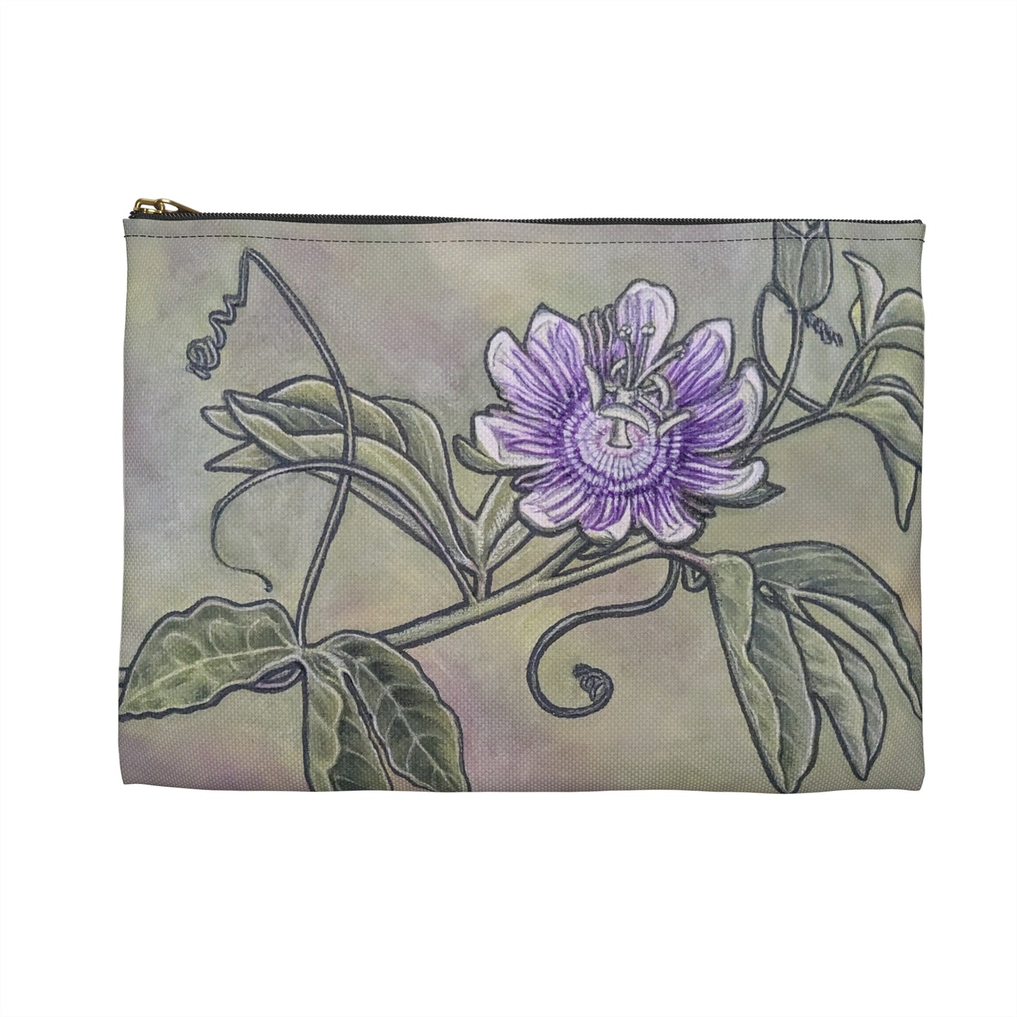 Accessory Pouch, Passion Flower, Passiflora, Maypop, Oklahoma Native, Wildflower