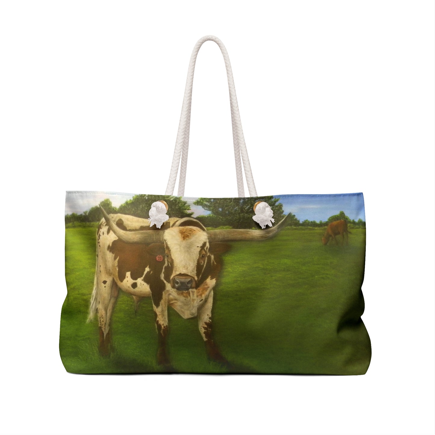 Weekender Bag, Longhorn, Cattle, Ranch Tote