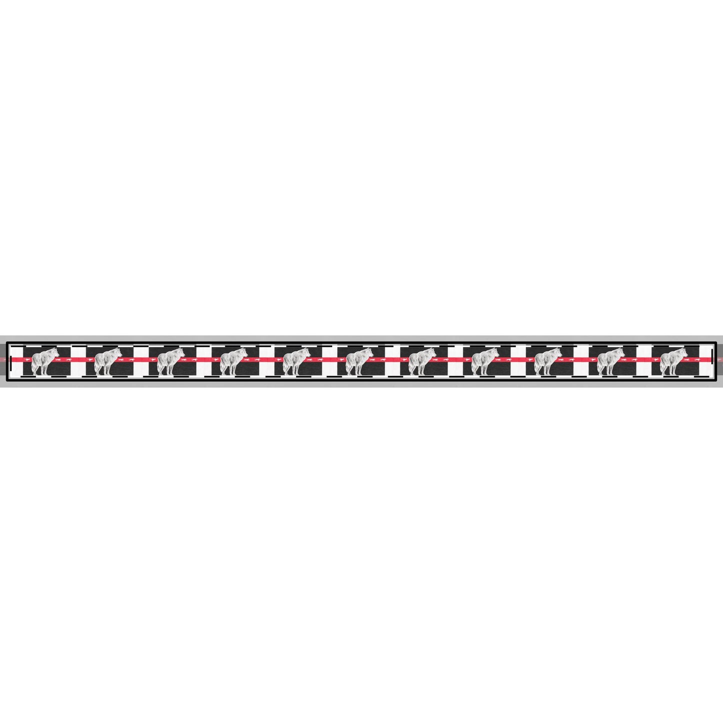 Clip-on Pet Collar, Wolf, Native American Design