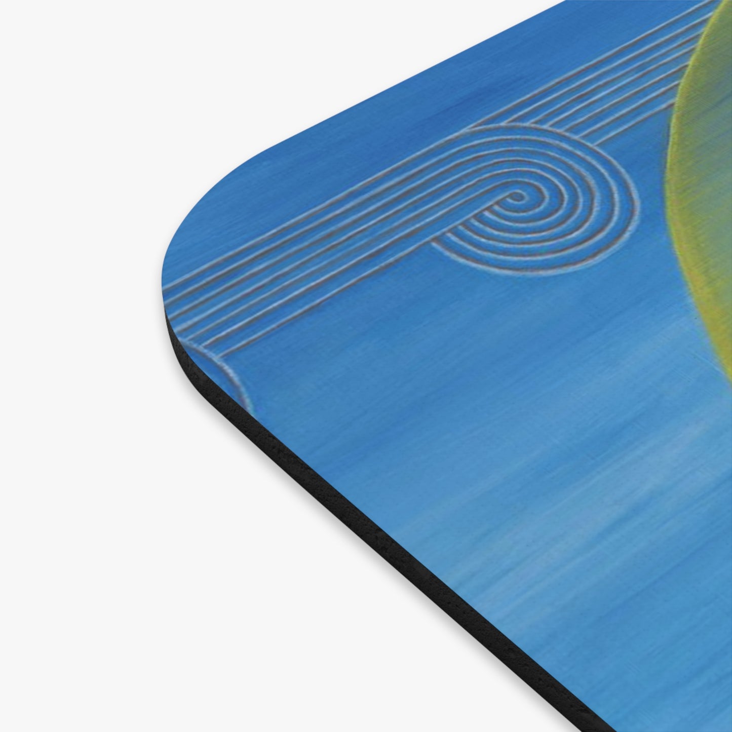 Mouse Pad (Rectangle), Seaturtle, Tropical Island, Ocean Scene, Blue, Cherokee Origins, Native American Story
