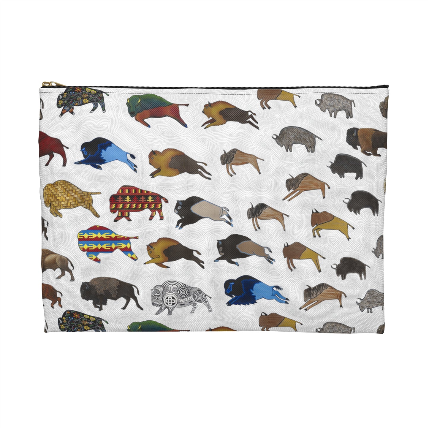 Accessory Pouch, Bison, Buffalo, Transition, Native American Art