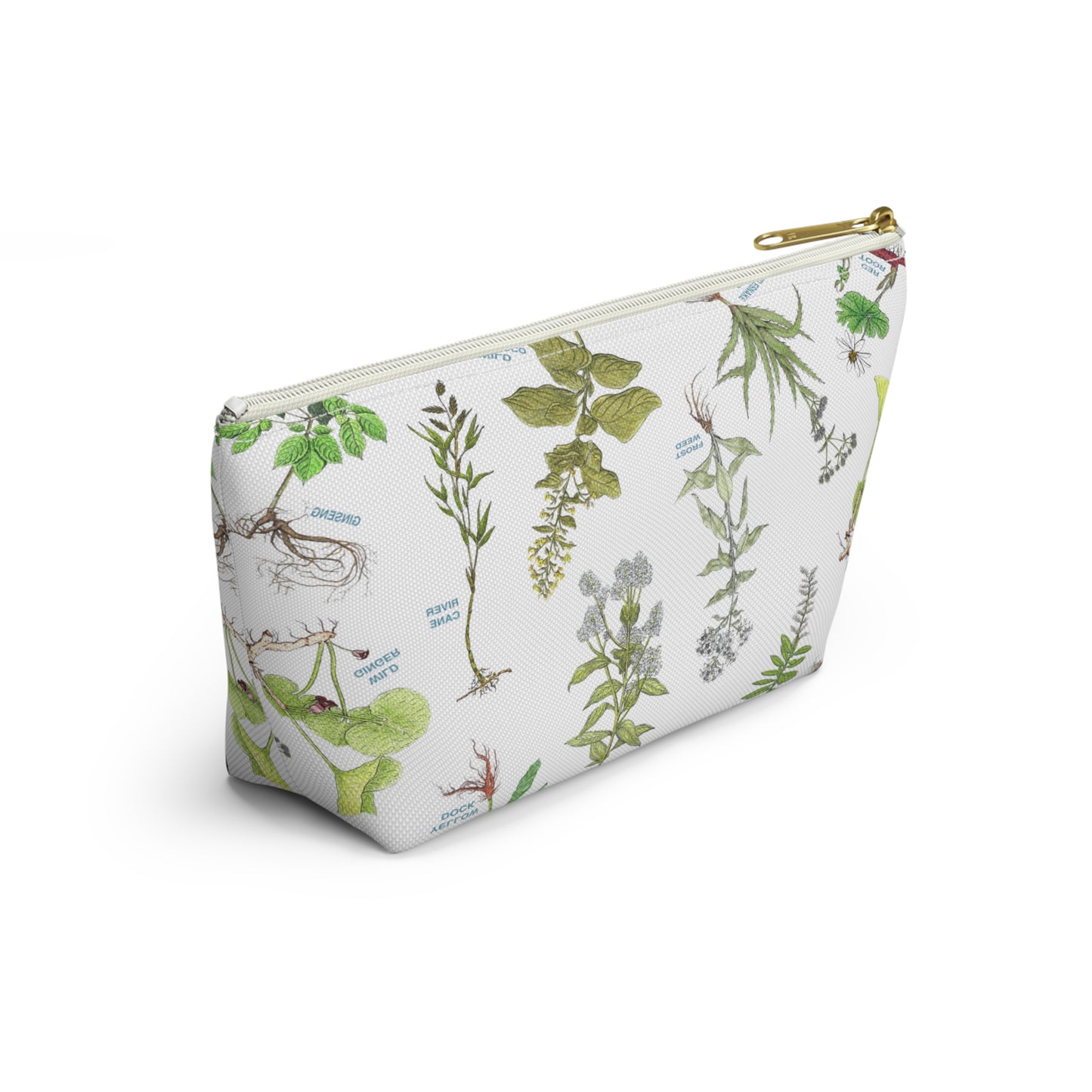 Cherokee Botanical Accessory Pouch — Floral T-Bottom Cosmetic Bag