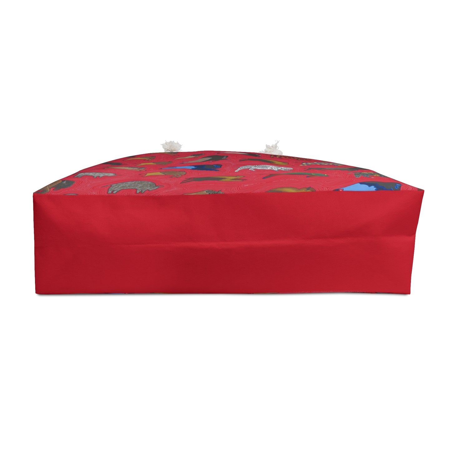 Weekender Bag, Red, Bison Transition, Native American, Buffalo, PowWow Tote