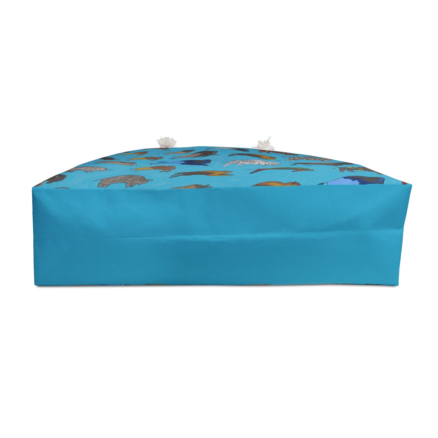 Weekender Bag, Turquoise, Bison Transition, Buffalo, Native American, PowWow Tote
