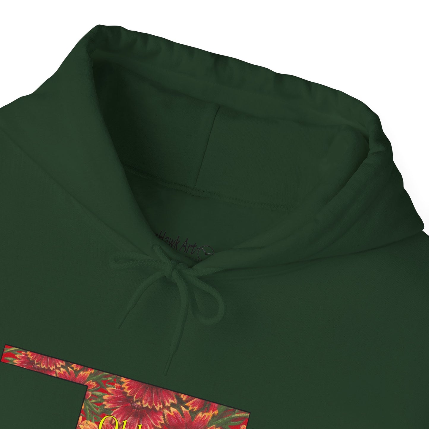 Unisex Heavy Blend™ Hooded Sweatshirt, Oklahoma, Indian Blanket, Oklahoma State Wildflowers