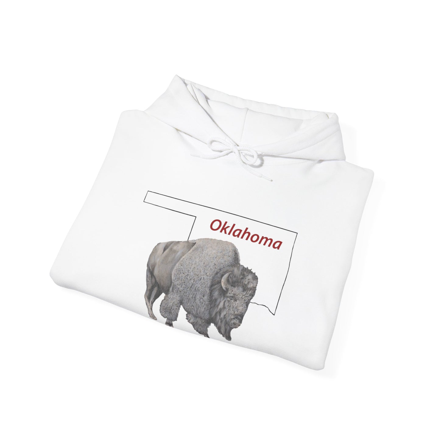 Unisex Heavy Blend™ Hooded Sweatshirt, Oklahoma, Bison