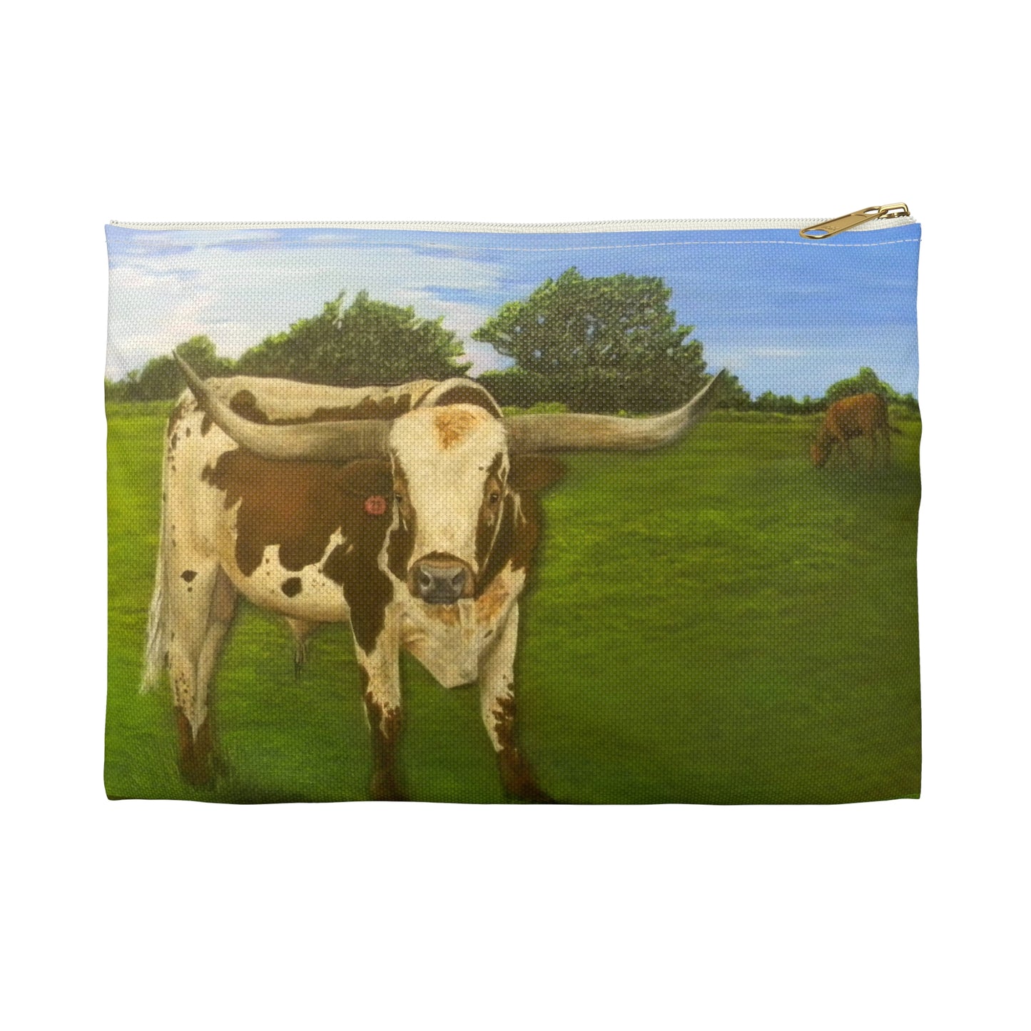 Accessory Pouch, Longhorn, Cattle, Ranch, Country Theme