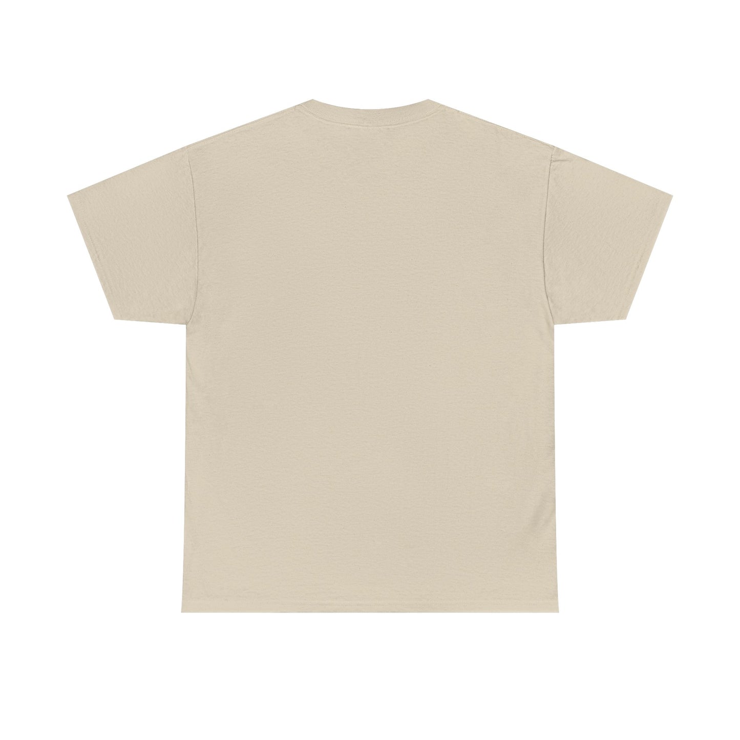 Unisex Heavy Cotton Tee, Native Beaded Floral Bison Design
