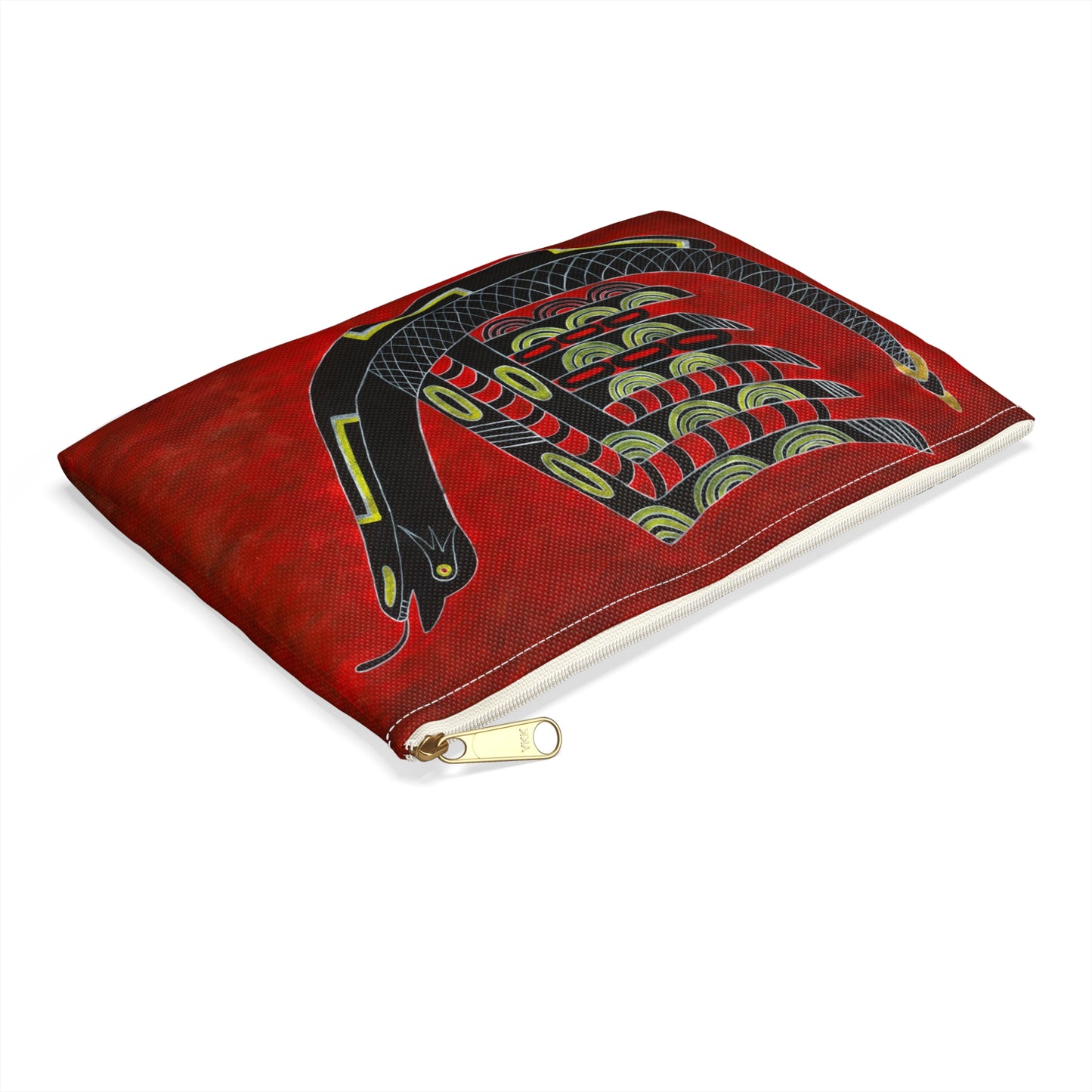 Accessory Pouch, Bird Serpent, SouthEast Mound Symbol, Ancient Tribal Motif