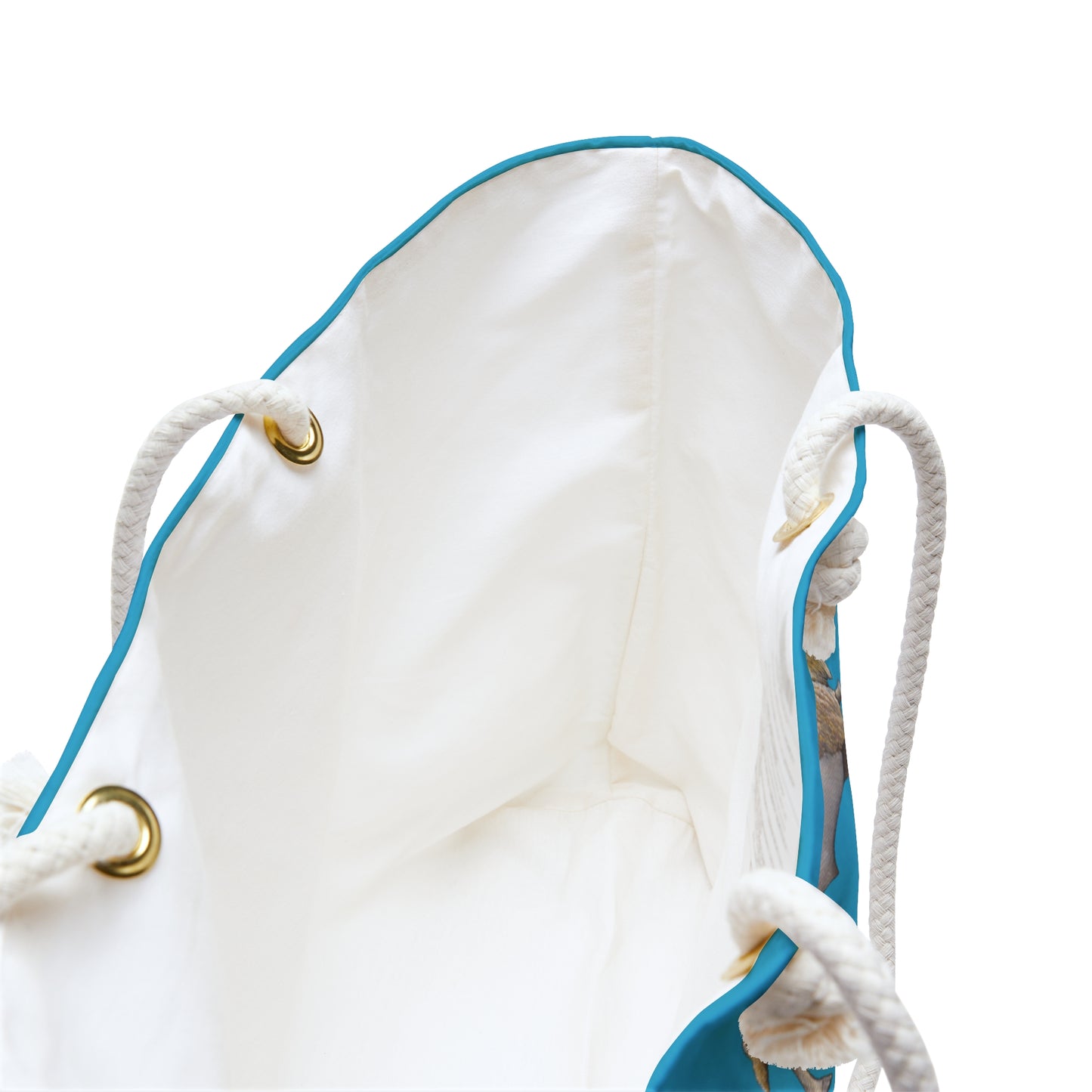 Weekender Bag, Turquoise Color, White Bison, Buffalo, Native American, Powwow Tote