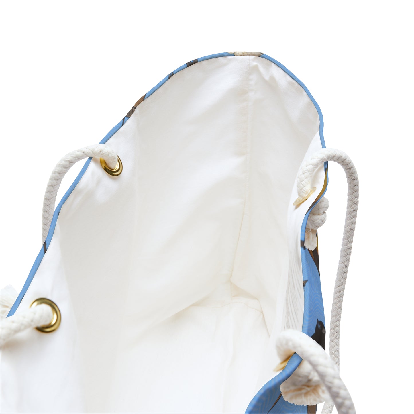 Weekender Bag, Blue, Bison Transition, Buffalo, Native American, PowWow Tote
