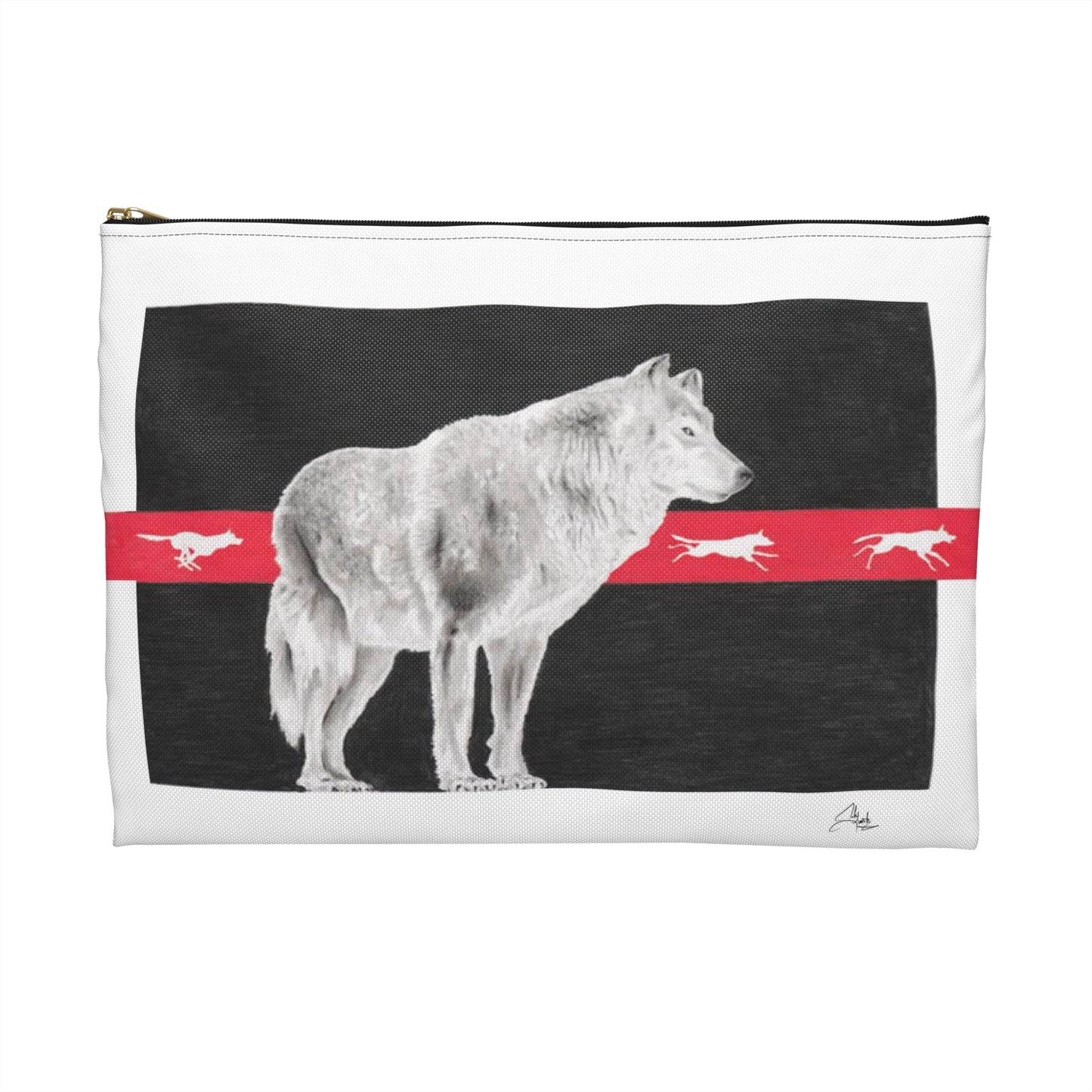Accessory Pouch, Wolf, Believing is Seeing, Native American