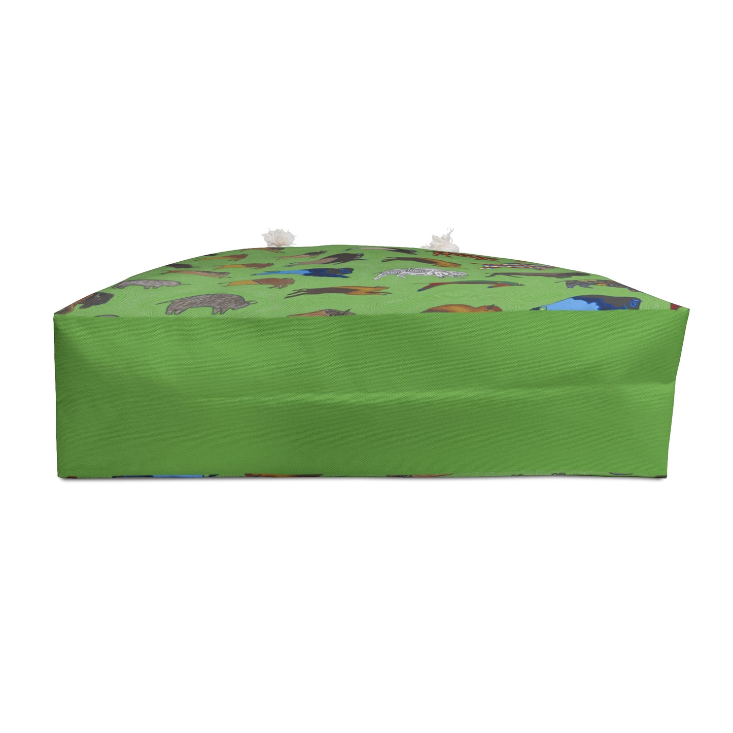Weekender Bag, Green, Bison Transition, Buffalo, Native American, PowWow Tote