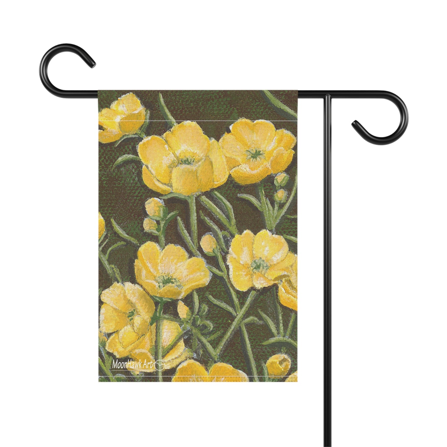 Garden & House Banner, Buttercups Floral