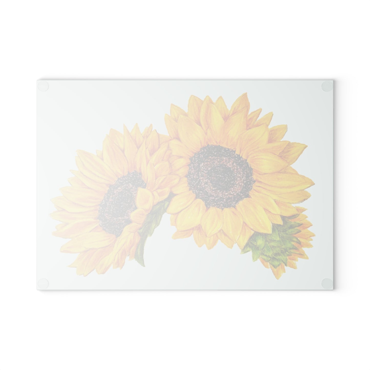 Glass Cutting Board, Kitchen Accessory, Sunflower Theme, Sunflower Art, Wildflowers, Oklahoma Wildflower, Yellow Floral