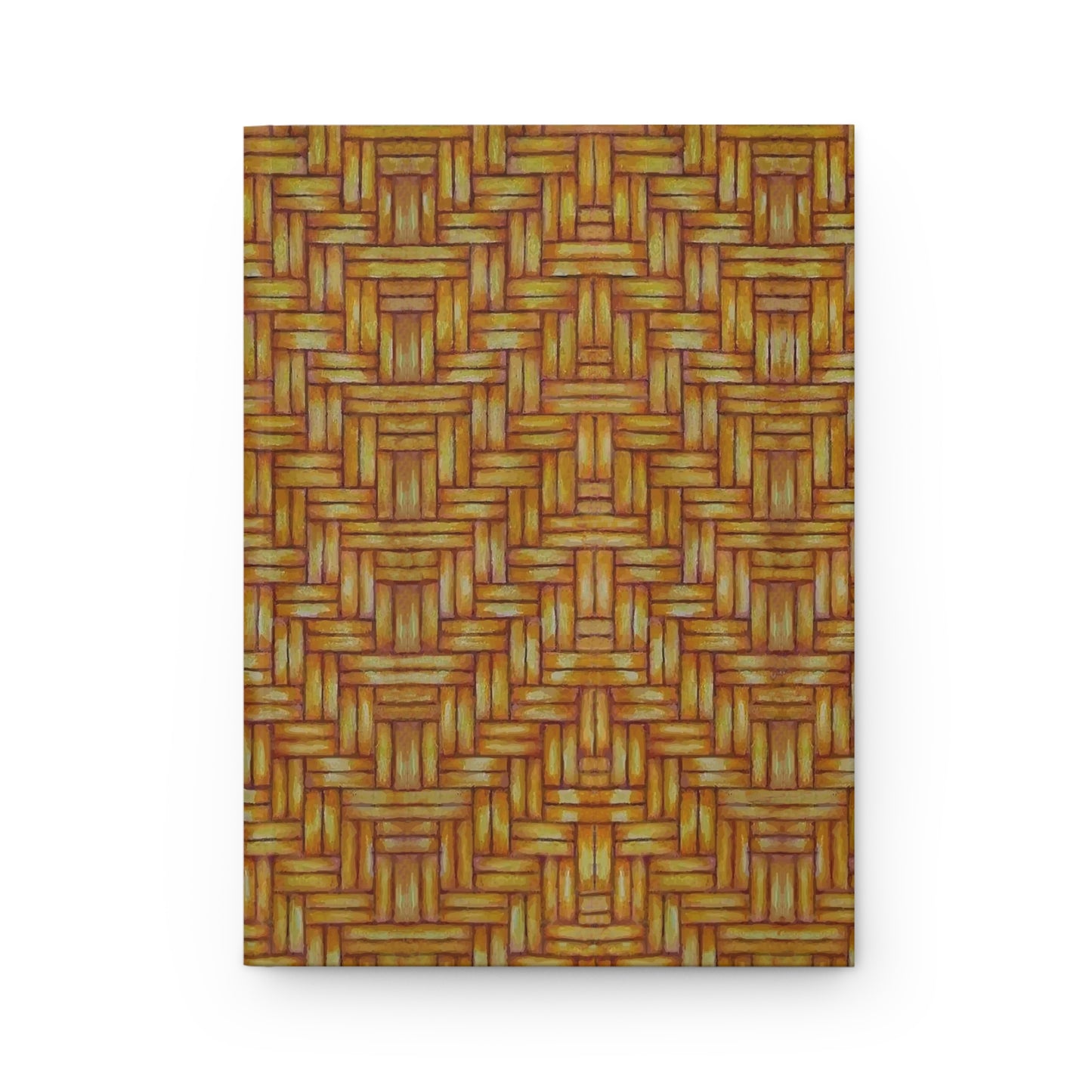 Hardcover Journal, Euchee Basketweave Design, Matte, Native American Pattern