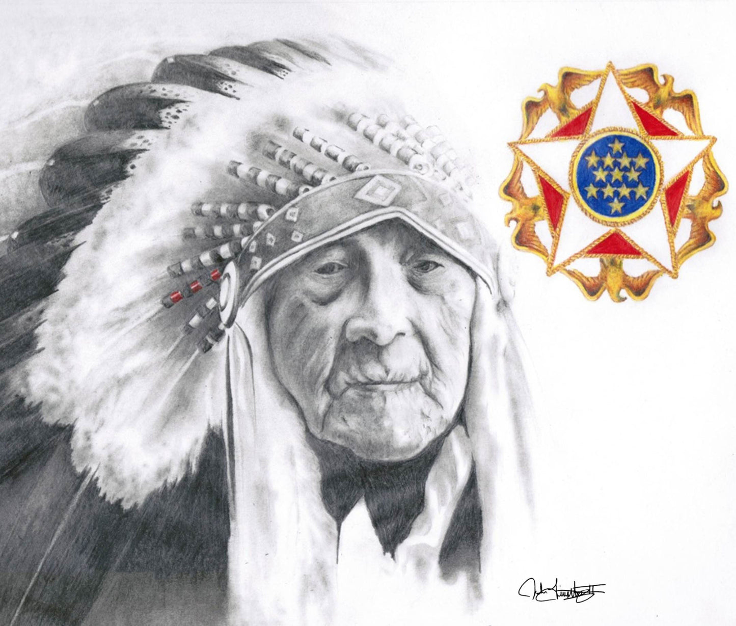 Art Print - The Last War Chief-Joe Medicine Crow