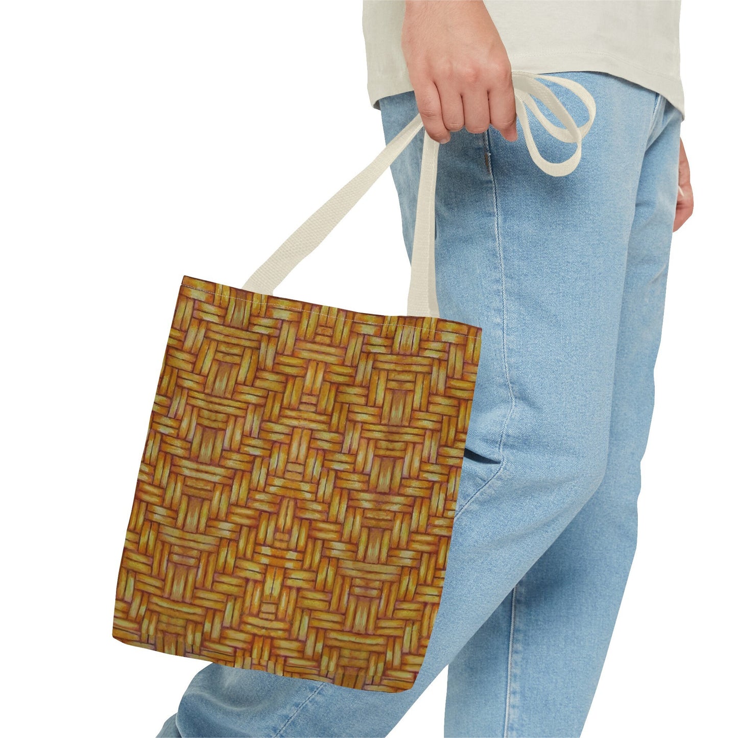 Tote Bag, Native American, Euchee Basketweave design, shoulder straps, travel tote