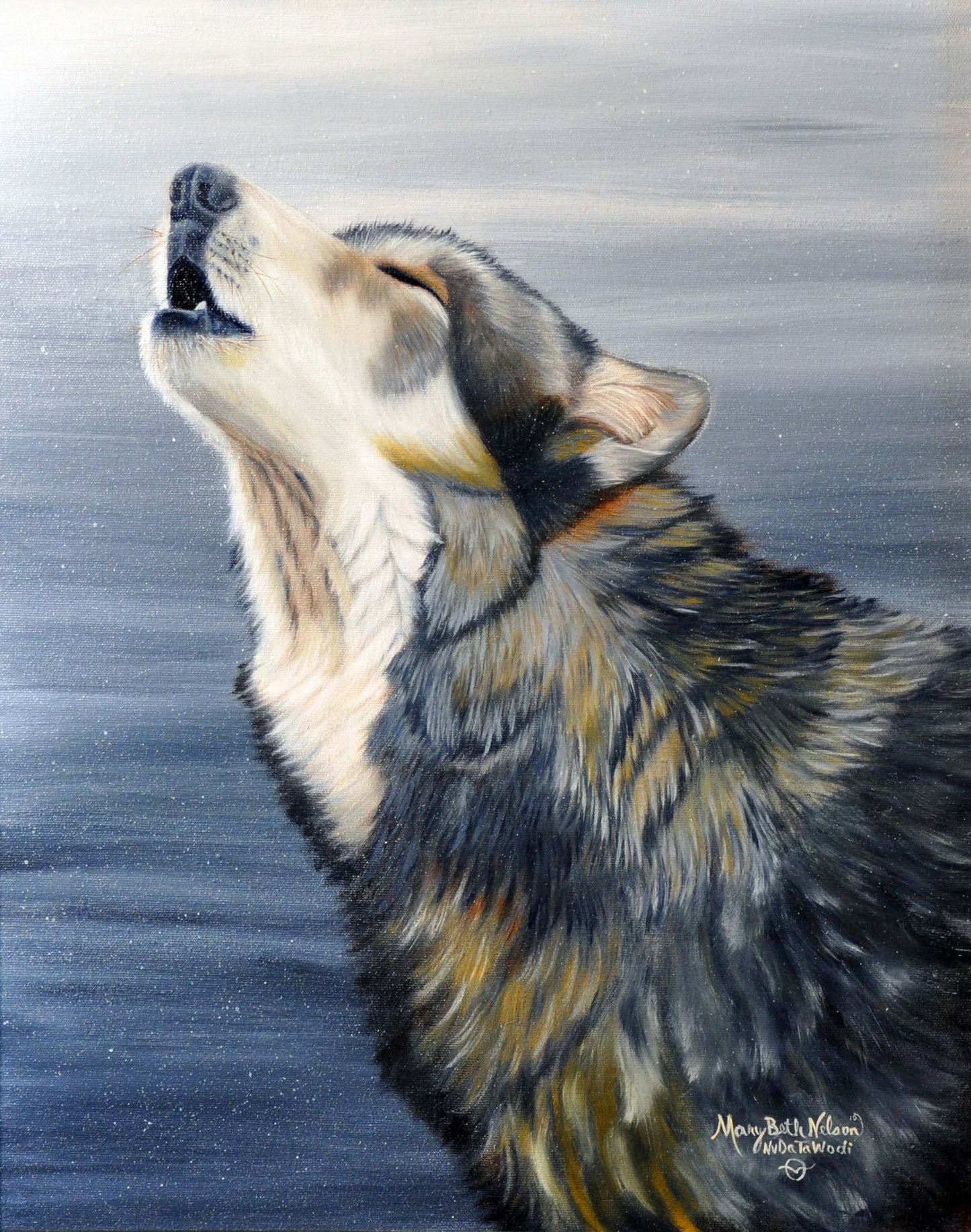 Art Print - Howling Wolf Art - Waya's Song