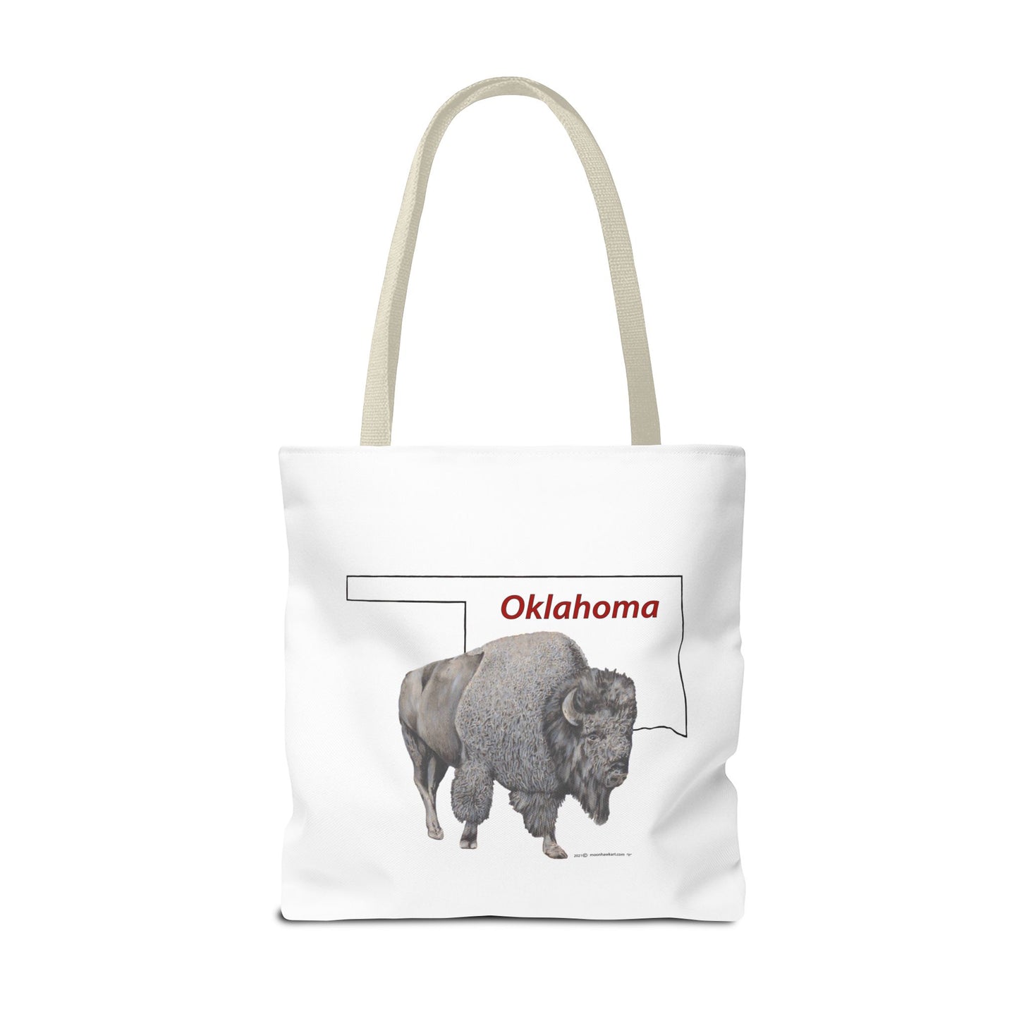 Tote Bag, Oklahoma Bison, Native American Design