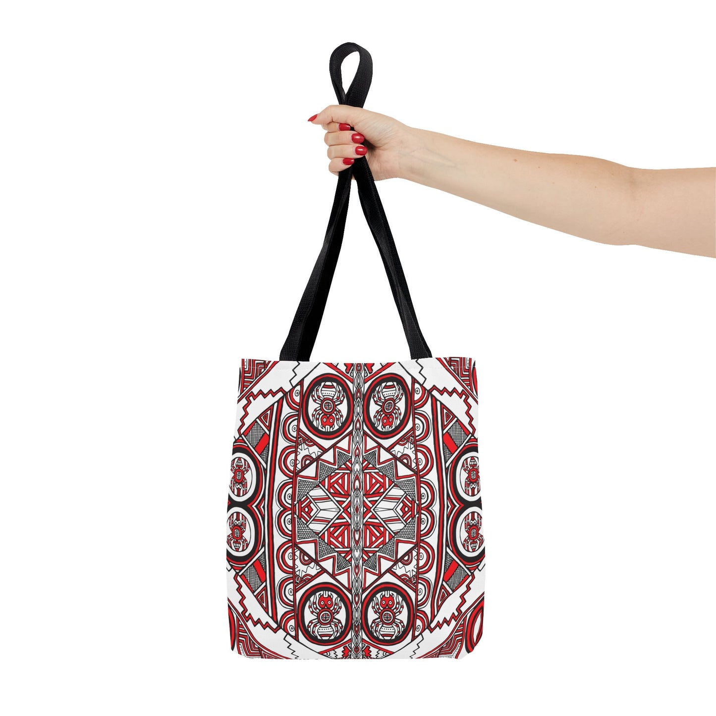 Tote Bag - Ancient Tribal Mound Symbols - Southeast Spider Design