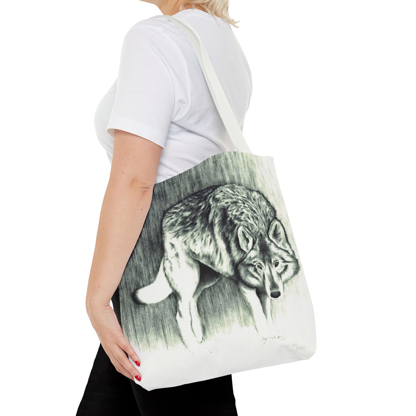 Tote Bag — Wolf Sketch - Native Wildlife Art Tote