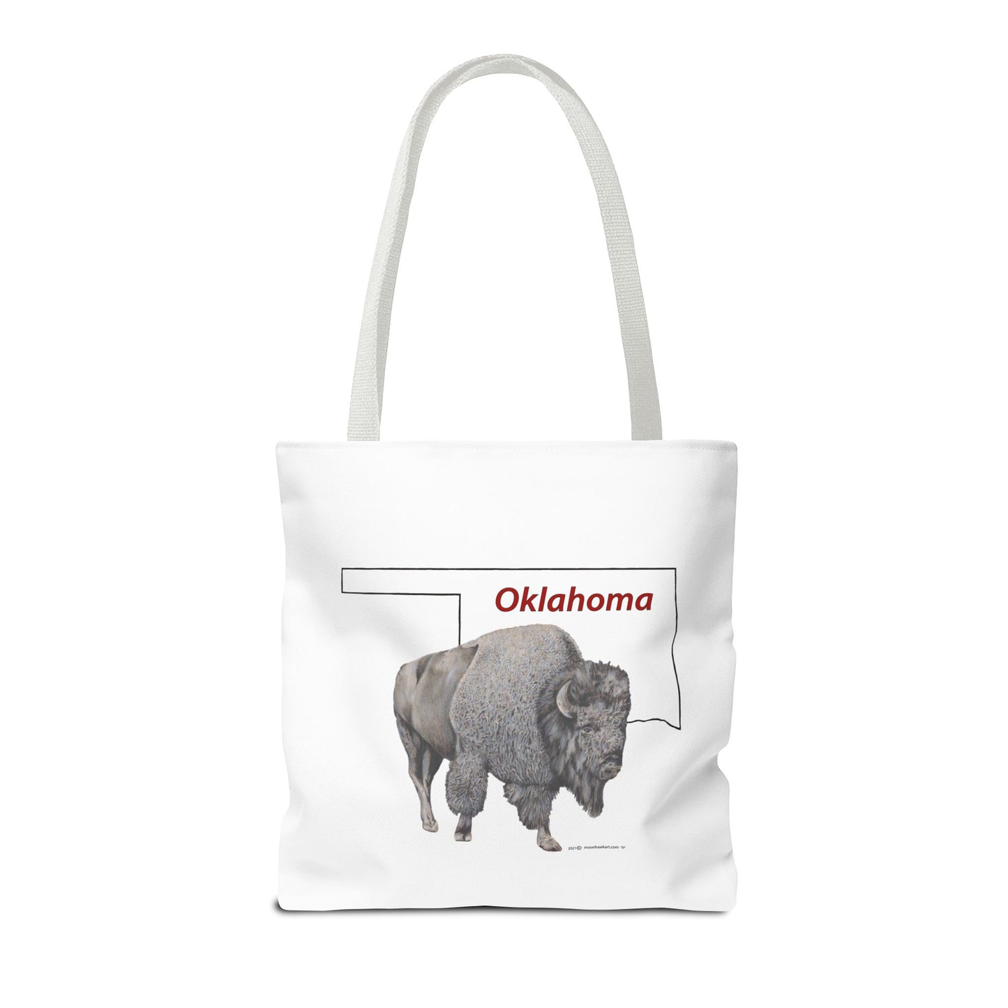 Tote Bag, Oklahoma Bison, Native American Design