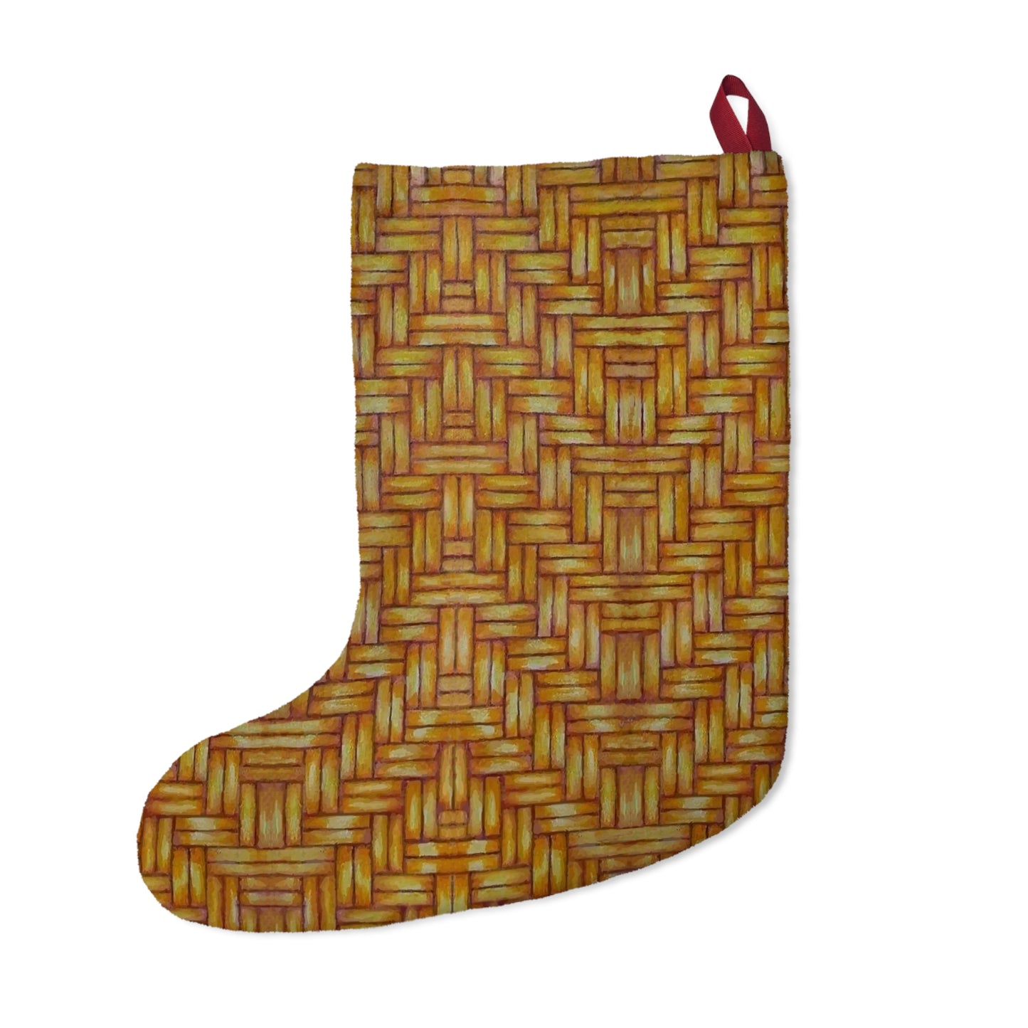 Christmas Stocking, Southeast Basket Weave Design, Native American