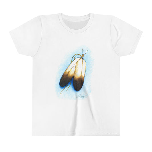 Native Feathers, Youth Short Sleeve Tee, Two Feathers, Native American