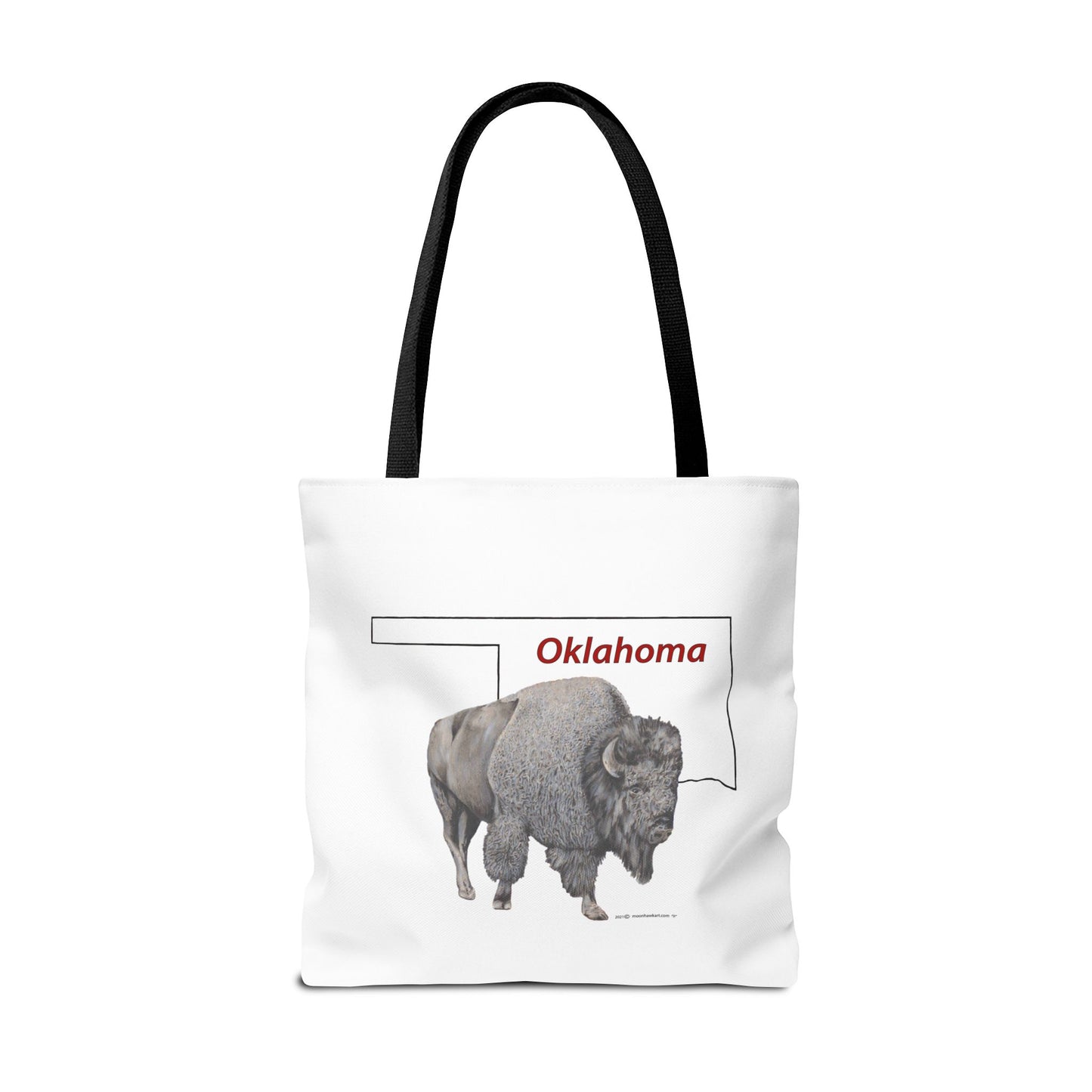 Tote Bag, Oklahoma Bison, Native American Design