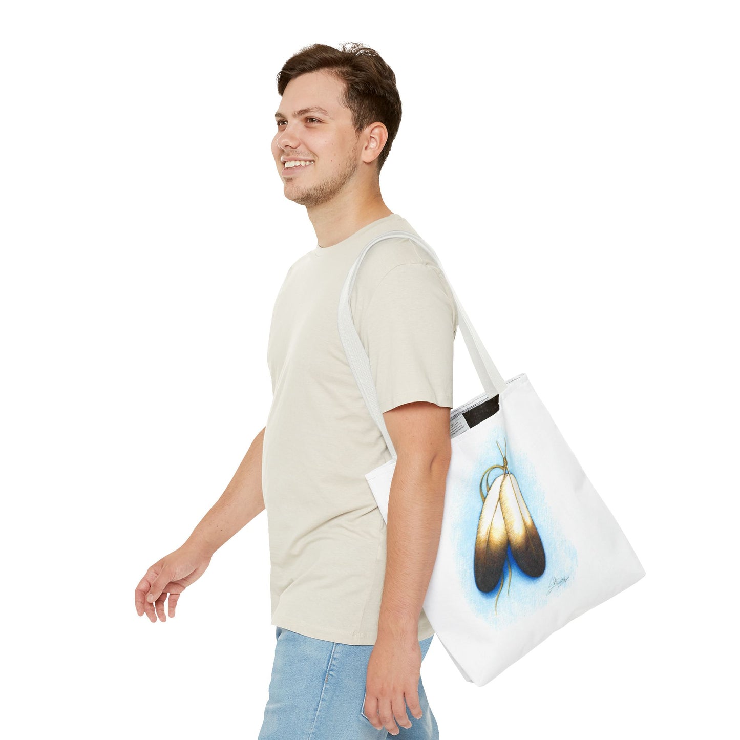 Tote Bag, Double Feather, Native American Design