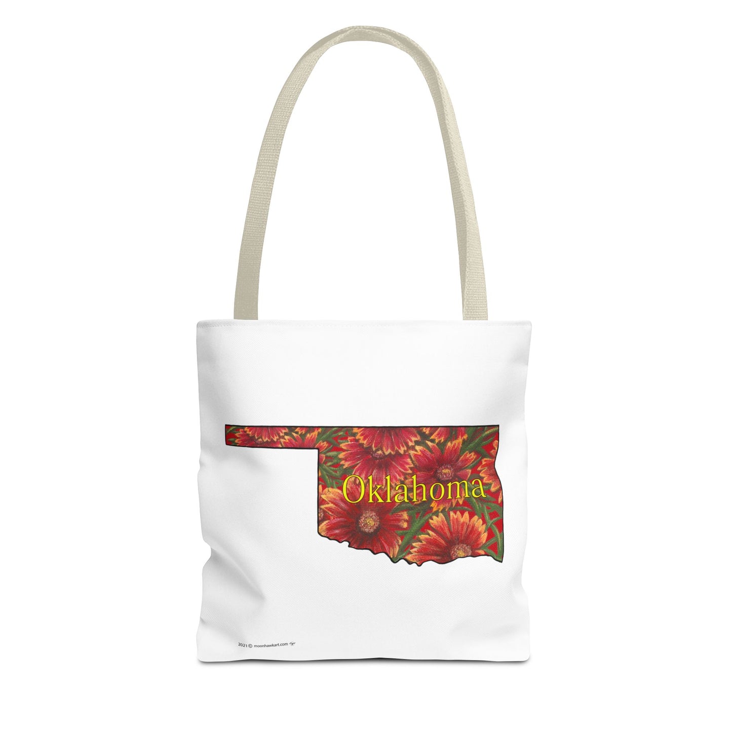 Tote Bag, Oklahoma Indian Blanket, Wildflowers, Book Bag,  Oklahoma State Wildflower
