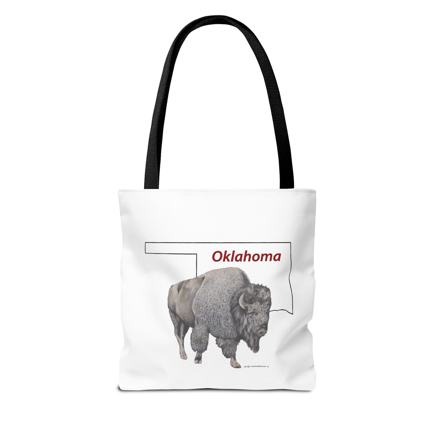 Tote Bag, Oklahoma Bison, Native American Design