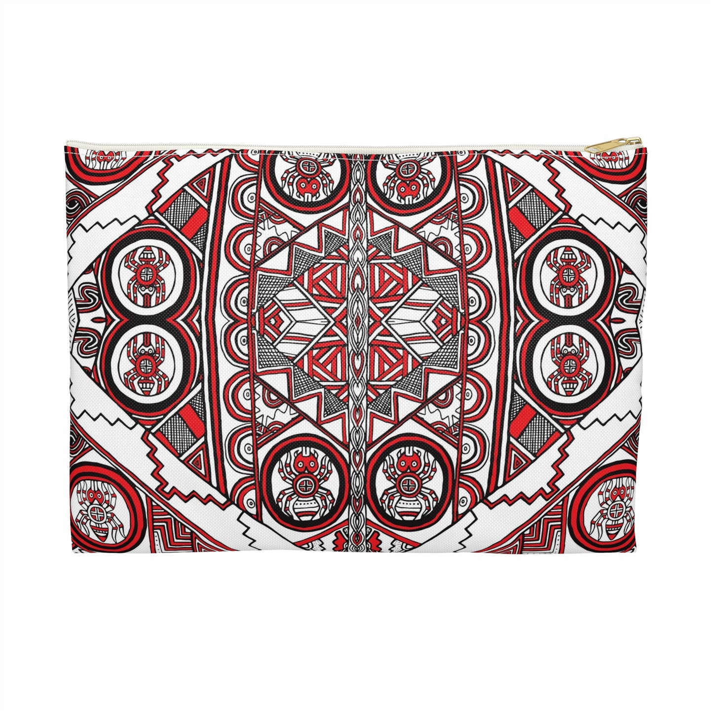 Accessory Pouch, SouthEast Spider Motif, Grandmother Spider, Native Design, Ancient Tribal Mound Design