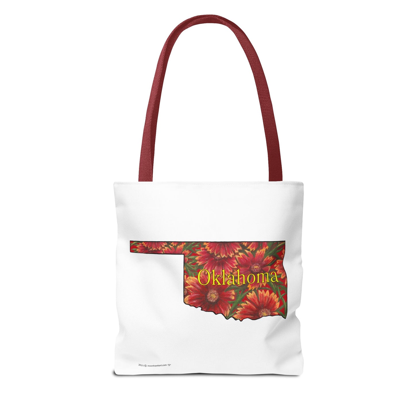 Tote Bag, Oklahoma Indian Blanket, Wildflowers, Book Bag,  Oklahoma State Wildflower